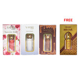 NON ALCOHOLIC ATTAR CHOCO MUSK,DAMASK ROSE,DIVINE (PACK OF 3) + WHITE OUDH  ATTAR